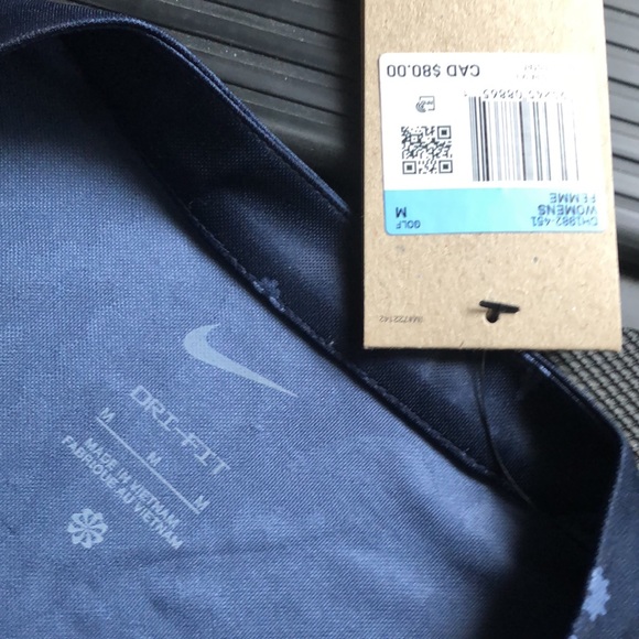 NIKE (M) Women's Dri-Fit Victory Jacquard Short Sleeve Polo Dry-fit golf classic - Picture 6 of 11